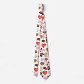 Modernes Schokoladenherz Krawatte (Rückseite)