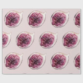 Modernes Schönheitspflegemuster Lila Figuren Muste Geschenkpapier (Flach)