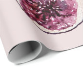 Modernes Schönheitspflegemuster Lila Figuren Muste Geschenkpapier (Rolleneckpunkt)