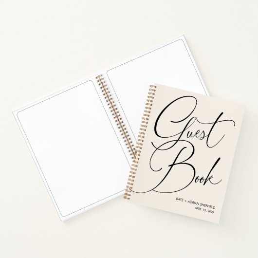 Modernes Schreiben 2 Budget Gästebuch Notizblock (Innenseite)