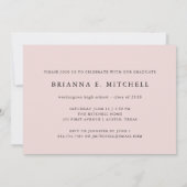 Modernes Schreiben | Foto Grad Party 2018 Einladung (Rückseite)