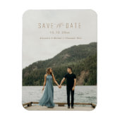 Modernes Schreiben Speichern Sie das Datum Magnet (Vertikal)