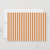 Modernes Schreibgerät und Stripe Stationery Dankeskarte (Rückseite)