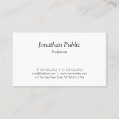 Modernes Schriftzeichen-Design Beruflich einfach Visitenkarte (Rückseite)