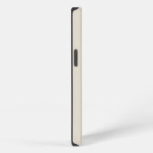 Modernes Schriftzeichen mit Monogramm, Beige iPhone Hülle (Rechte Seite)