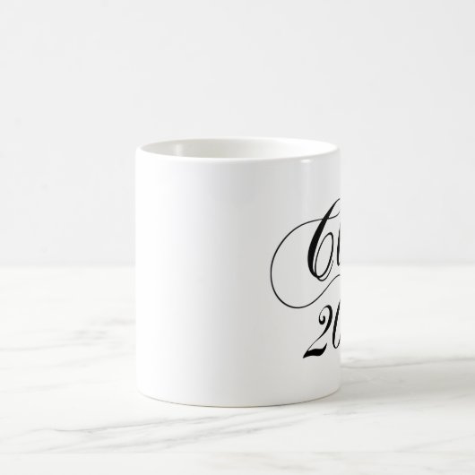 Modernes Schwarz | Abschluss Kaffeetasse (Mittel)