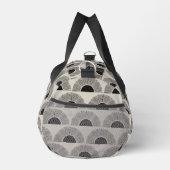 Modernes Schwarz & Beige Sunset Abstrakt Art Muste Duffle Bag (Rechts)