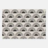 Modernes Schwarz & Beige Sunset Abstrakt Art Muste Geschenkpapier Set (Vorderseite)