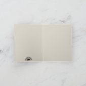 Modernes Schwarz & Beige Sunset Abstrakt Art Muste Karte (Innenseite)