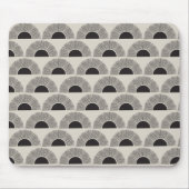 Modernes Schwarz & Beige Sunset Abstrakt Art Muste Mousepad (Vorne)