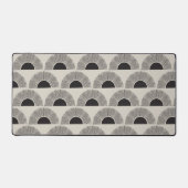 Modernes Schwarz & Beige Sunset Abstrakt Art Muste Schreibtischunterlage (Vorderseite)