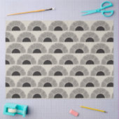 Modernes Schwarz & Beige Sunset Abstrakt Art Muste Seidenpapier (Basteln)