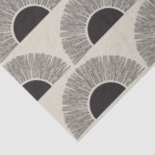 Modernes Schwarz & Beige Sunset Abstrakt Art Muste Seidenpapier (Ausschnitt)