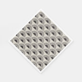 Modernes Schwarz & Beige Sunset Abstrakt Art Muste Serviette (Ecke)