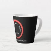 Modernes Schwarz Beruflich Milchtasse (Rechte Ecke)