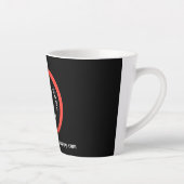 Modernes Schwarz Beruflich Milchtasse (Rechts)