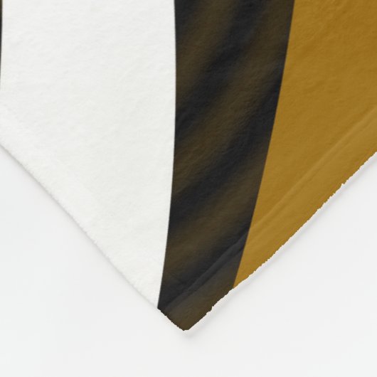 Modernes, schwarz-braunes Muster Fleecedecke (Ecke)