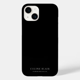 Modernes Schwarz Case-Mate iPhone 14 Hülle