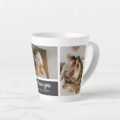 Modernes Schwarz | Collage Foto | Vater Bestes Ges Milchtasse (Rechte Ecke)