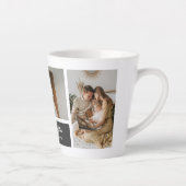 Modernes Schwarz | Collage Foto | Vater Bestes Ges Milchtasse (Rechts)