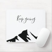 Modernes Schwarz Einfach Weiter Mousepad (Mit Mouse)