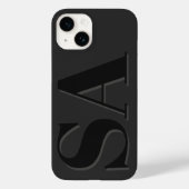 Modernes Schwarz Erstklassig zeitgemäß Case-Mate iPhone Hülle (Rückseite)