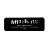 Modernes Schwarz | Frohes Neues Jahr (Vorne)