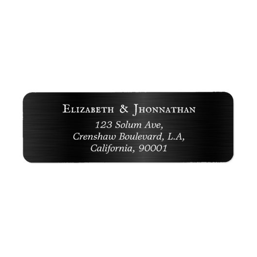 Modernes, schwarz gebürstetes Metall Eleganter Wei (Vorne)