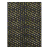 Modernes Schwarz-Gelb-Bauweise Party Vorsicht Tischdecke (Vorderseite)