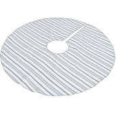 Modernes, schwarz gestreiftes Muster Polyester Weihnachtsbaumdecke (Schrägansicht)