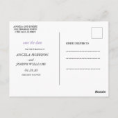 Modernes Schwarz-Gold-Wasserfarben-GeometSpeichern Postkarte (Rückseite)