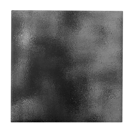 Modernes Schwarz-Grau-Texturdesign Fliese (Vorderseite)