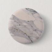Modernes, schwarz-graues Marmormuster Button (Vorderseite)