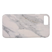 Modernes, schwarz-graues Marmormuster Case-Mate iPhone Hülle (Rückseite (Horizontal))