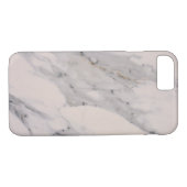 Modernes, schwarz-graues Marmormuster Case-Mate iPhone Hülle (Rückseite (Horizontal))