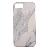 Modernes, schwarz-graues Marmormuster Case-Mate iPhone Hülle (Rückseite)