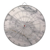 Modernes, schwarz-graues Marmormuster Dartscheibe (vorne)