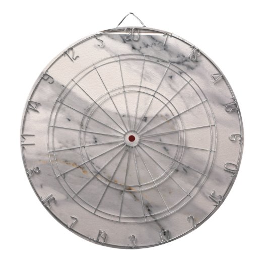 Modernes, schwarz-graues Marmormuster Dartscheibe (vorne)