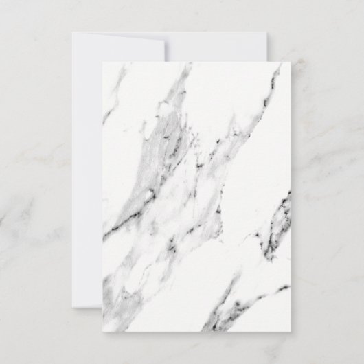 Modernes schwarz-graues Marmormuster Einladung (Rückseite)