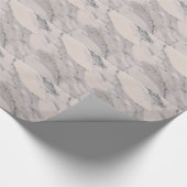 Modernes, schwarz-graues Marmormuster Geschenkpapier (Ecke)