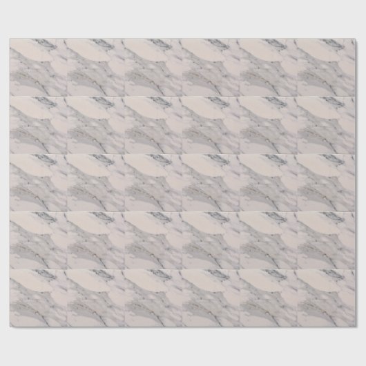 Modernes, schwarz-graues Marmormuster Geschenkpapier (Flach)