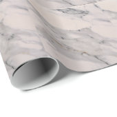 Modernes, schwarz-graues Marmormuster Geschenkpapier (Rolleneckpunkt)