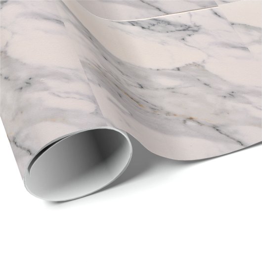 Modernes, schwarz-graues Marmormuster Geschenkpapier (Rolleneckpunkt)