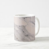 Modernes, schwarz-graues Marmormuster Kaffeetasse (VorderseiteRechts)