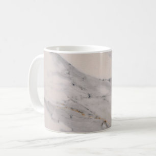 Modernes, schwarz-graues Marmormuster Kaffeetasse
