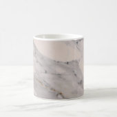 Modernes, schwarz-graues Marmormuster Kaffeetasse (Mittel)