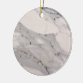 Modernes, schwarz-graues Marmormuster Keramik Ornament (Links)