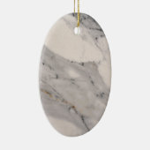 Modernes, schwarz-graues Marmormuster Keramik Ornament (Rechts)