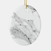 Modernes schwarz-graues Marmormuster Keramik Ornament (Rechts)