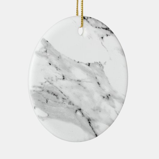 Modernes schwarz-graues Marmormuster Keramik Ornament (Rechts)